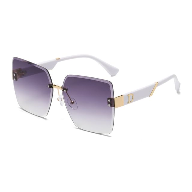 Square Gradient Frameless Sunglasses