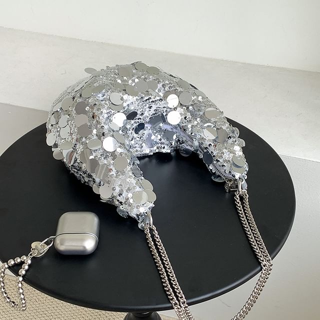 Strap Hobo Bag Chain Sequin