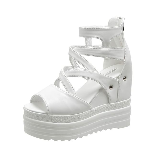 Sandals Wedge Platform Plain
