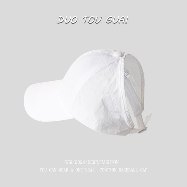 Cap Open Plain Top Baseball