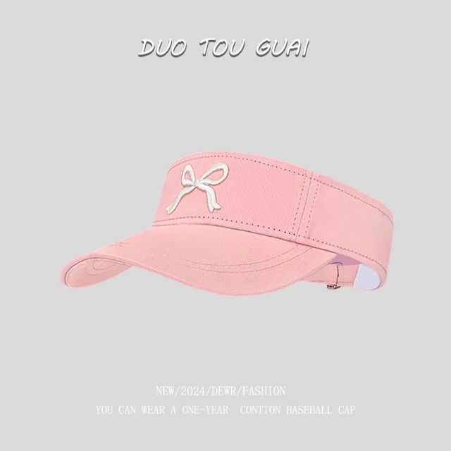 Visor Bow Embroidered Sun