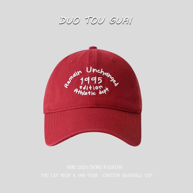 Embroidered Baseball Cap Lettering