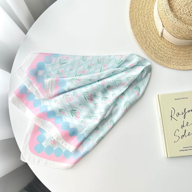Neckerchief Floral Print