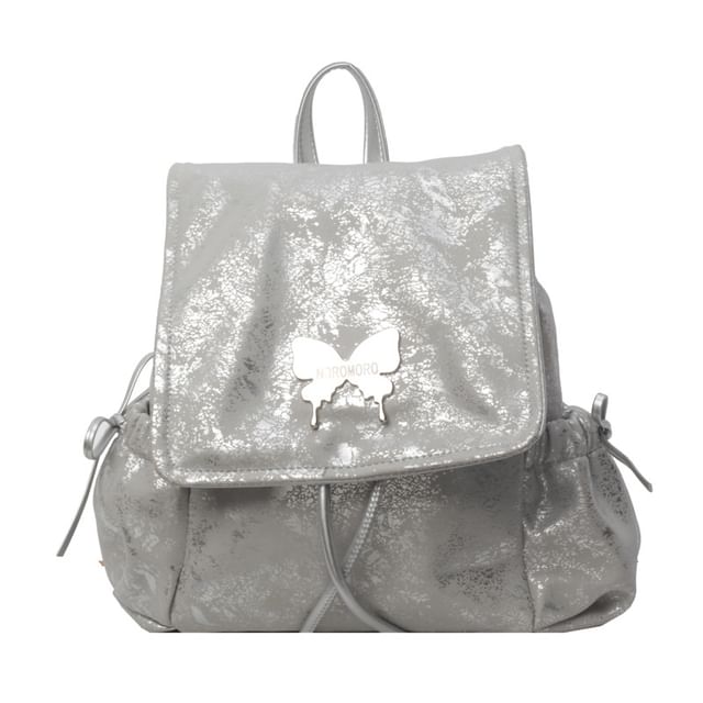 Backpack Studded Flap Butterfly Multi-Pocket