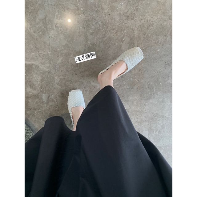 Peep Leather Genuine Flats Toe
