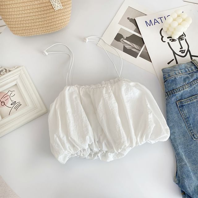 Schlichtes, kurzes Camisole-Top