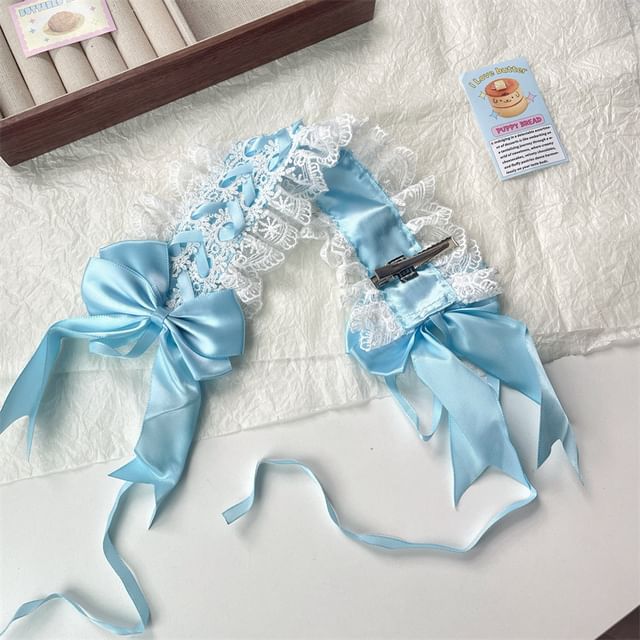Bow Fluffy / Headband Clip Cat Lace Ear Hair