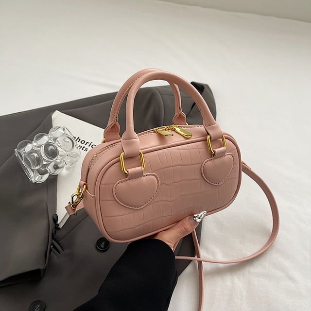 Croc Bag Handle Crossbody Top Grain