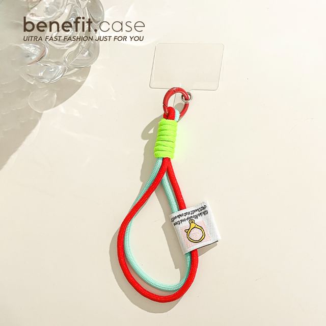 Two-Tone Applique Phone Strap