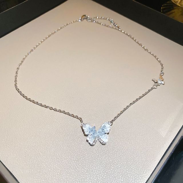 Necklace Designs) (Various Butterfly Crystal Faux Bracelet / Alloy