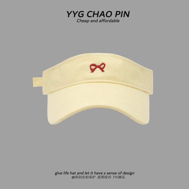 Sun Embroidered Visor Bow