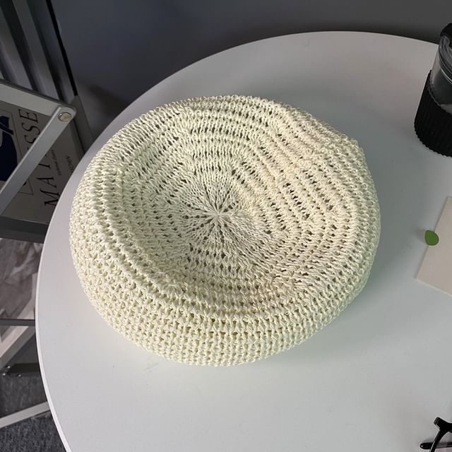 Plain Beret Perforated