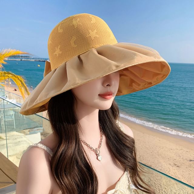 Ruched Hat Sun Patterned