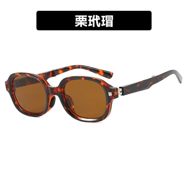 Oval Sunglasses Foldable