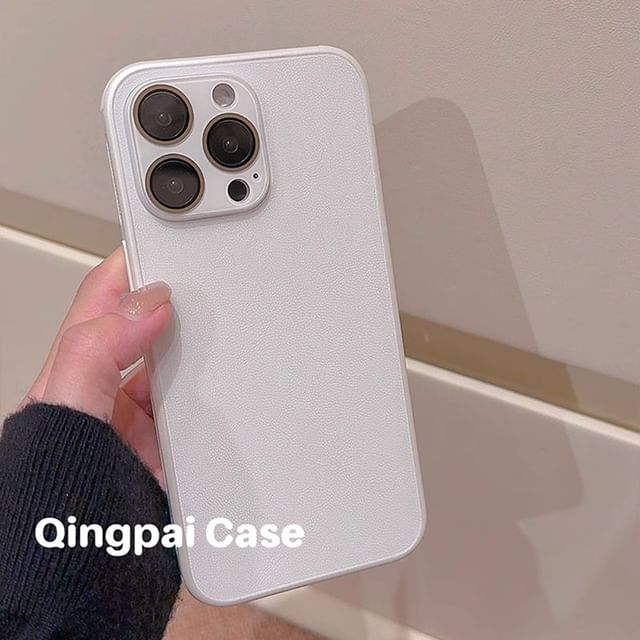 Plain Phone Case - iPhone 15 Pro Max / 15 Pro / 15 / 14 Pro Max / 14 Pro / 14 / 13 Pro Max / 13 Pro / 13 / 12 Pro Max / 12 Pro / 12