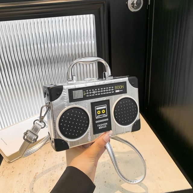 Bag Box Top Handle Radio Crossbody