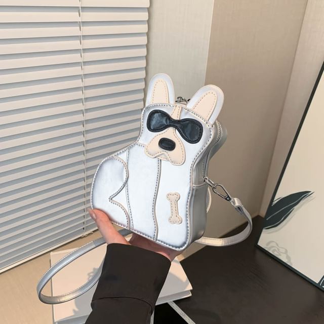 Crossbody Bag Leather Dog Faux