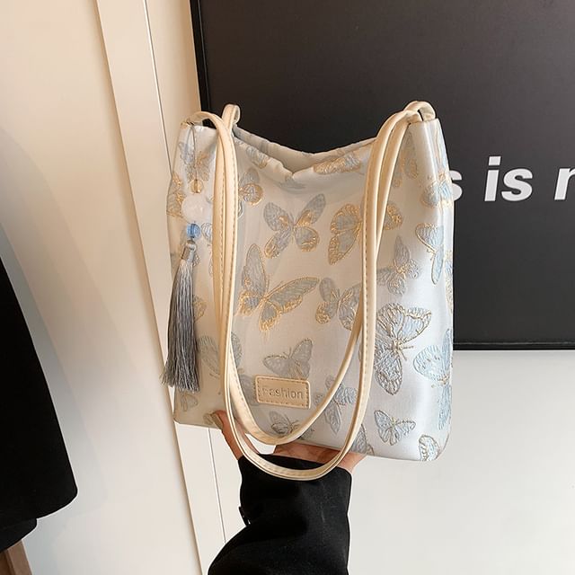 Bucket Butterfly Bag Jacquard
