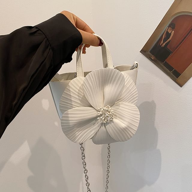 Bag Set: + Strap Pouch Flower Bucket Chain