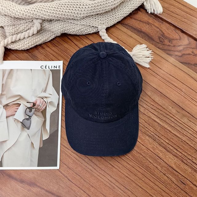 Baseball Cap Embroidered Lettering