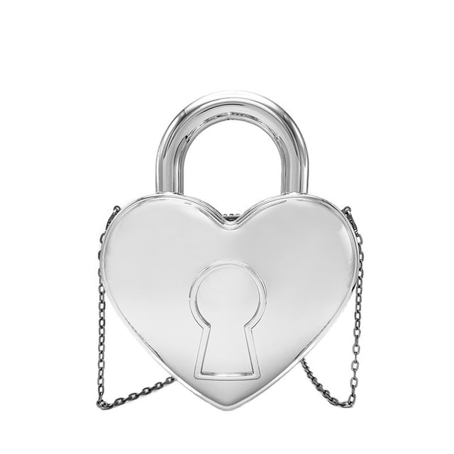 Chain Heart Strap Crossbody Bag