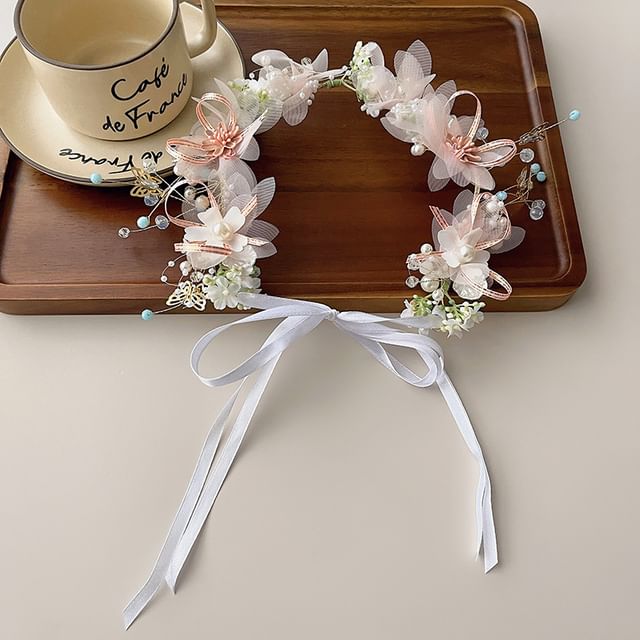 Floral Headband Mesh / Bracelet