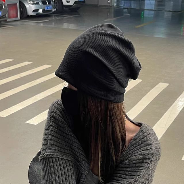 Beanie Bowknot Plain