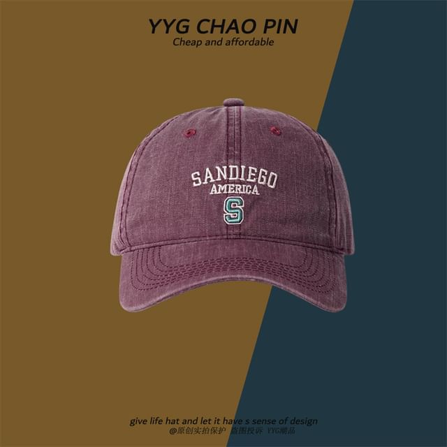 Cap Baseball Embroidered Letter