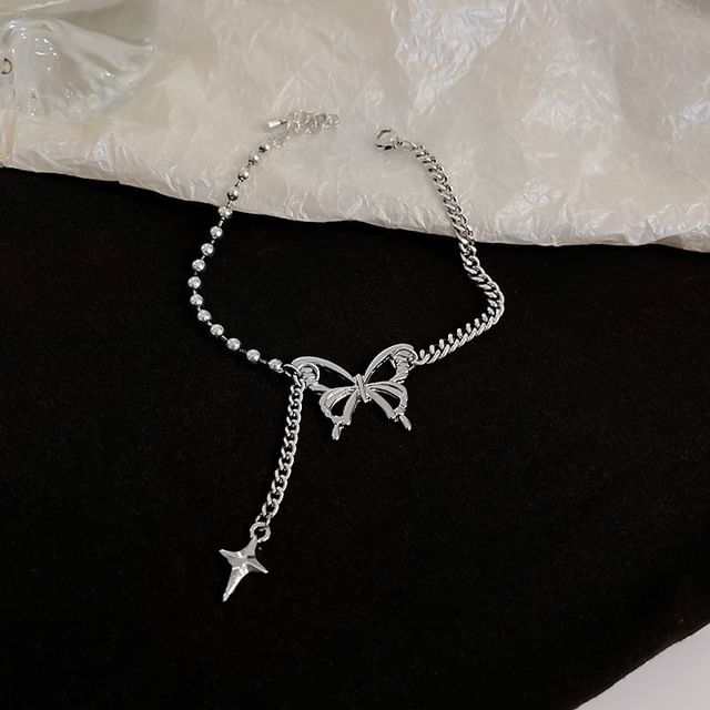 / Butterfly Bracelet Rhinestone Beaded