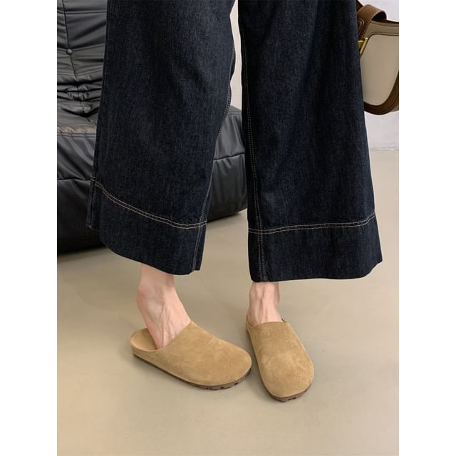 Faux Mules Suede