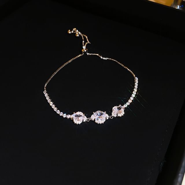 Floral CZ Bracelet