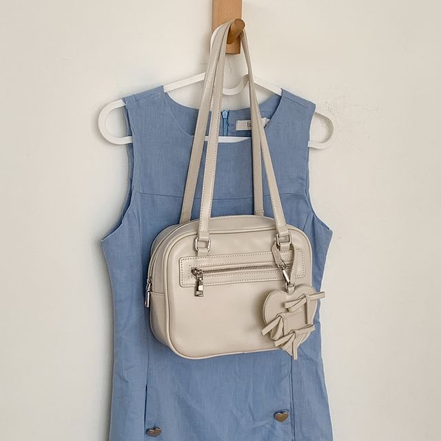 Multi-Pocket Bag Faux Tote Leather