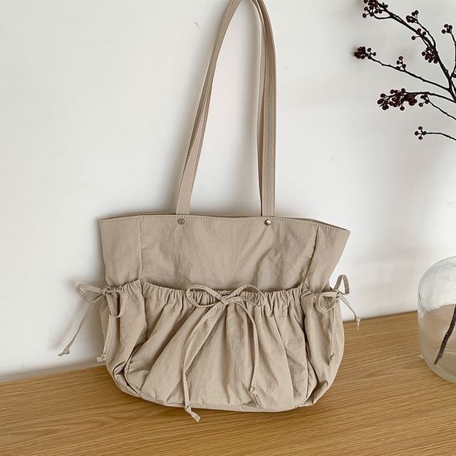 Tote Bag Bow Multi-Pocket