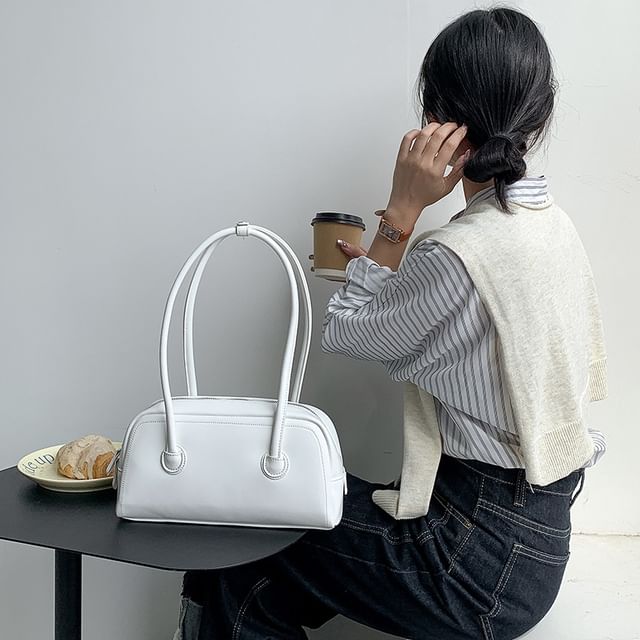 Faux Bag Leather Tote