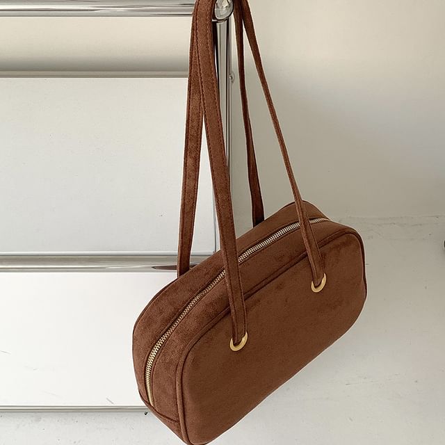 Suede Faux Shoulder Bag