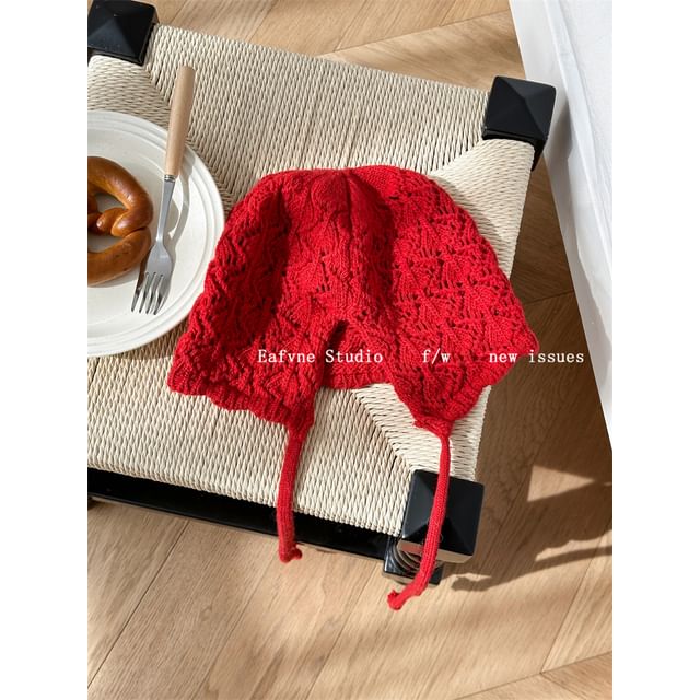 Plain Knit Crochet Beanie