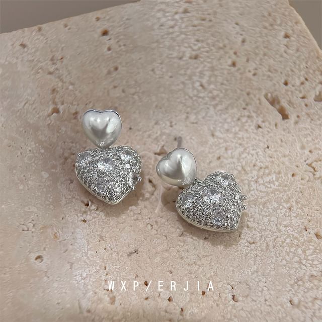 Heart Earring Clip-On Drop /