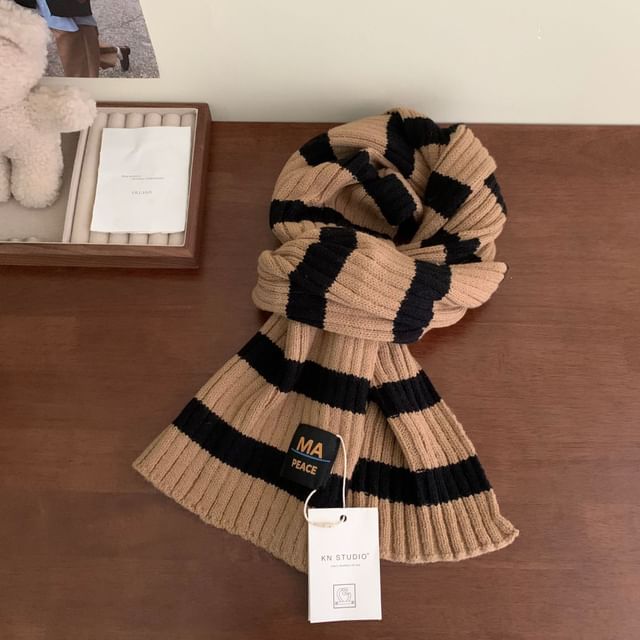 Scarf Striped Knit