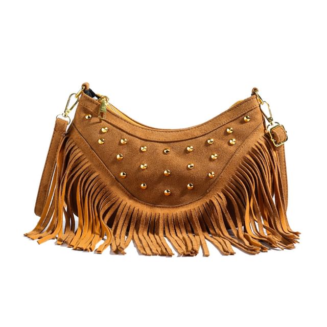 Crossbody Bag Tassel Studded