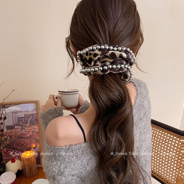 Hair Leopard Scrunchie