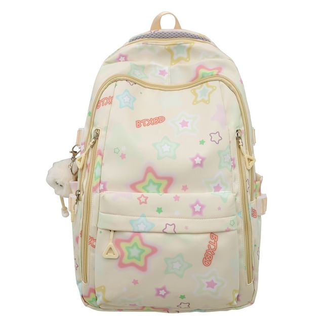 Set Laptop Bag Star / Backpack Print Charm Nylon