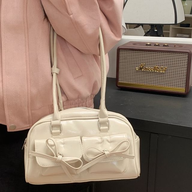 Bow Multi-Pocket Bag Tote