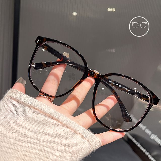 Blue Round Glasses Blocking Light