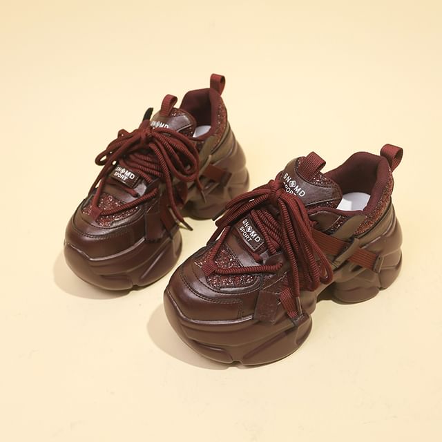 Platform Sneakers Lettering