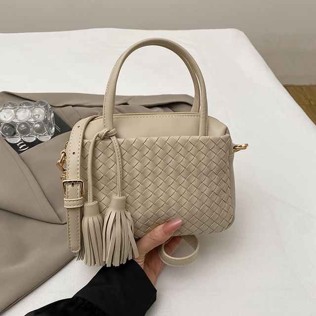 Bag Leather Crossbody Quilted Faux