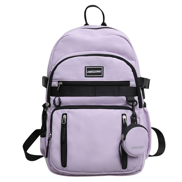 Purse Nylon Coin Backpack Applique Set: Lettering +