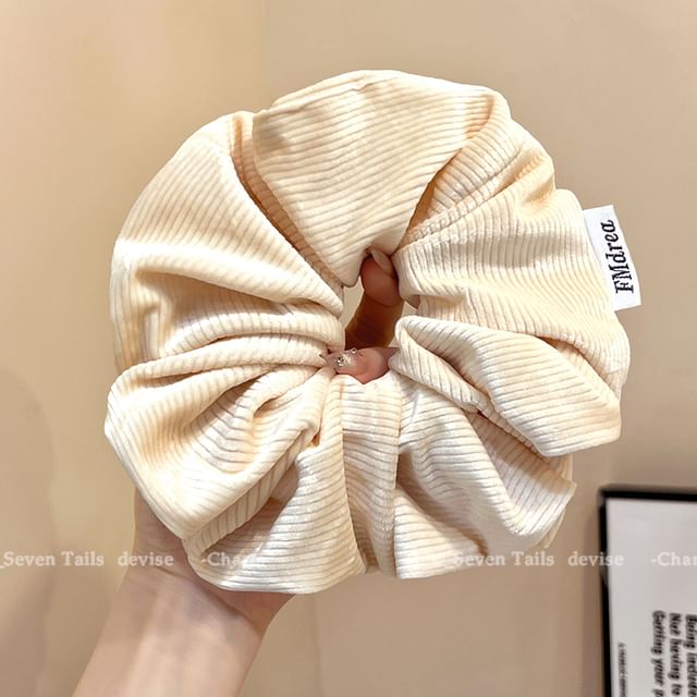 Label Lettering Scrunchie