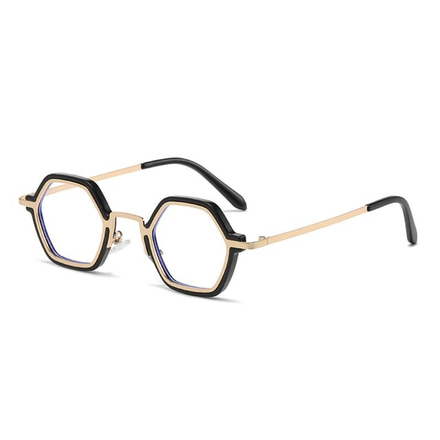 Blocking Blue Frame Light Eyeglasses Metal Geometric