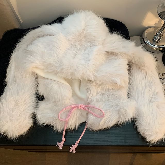 Hat Trapper Pom Rabbit Ear