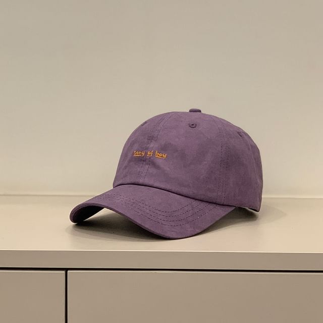Letter Embroidered Cap